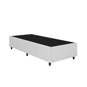 Base Box Solteiro Corino Branco 88x188