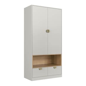 Guarda Roupas Infantil Juvenil com Nicho 2 Portas e 2 Gavetas Arenas Lille Gl1080
