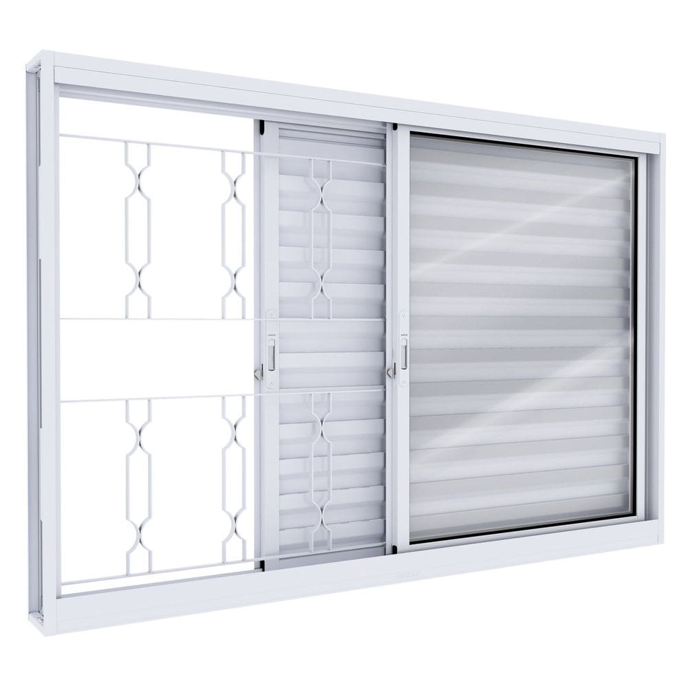 Janela de Aço Veneziana Lucasa Facilita Branco