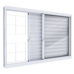 Janela de Aço Veneziana Lucasa Facilita Branco