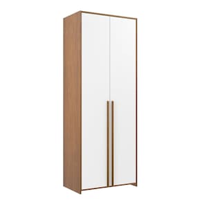 Guarda-roupa Infantil 2 Portas Modulados Branco/Mel
