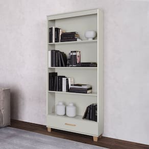 Estante para Livros 100% Mdf 184cm X 77cm Off White
