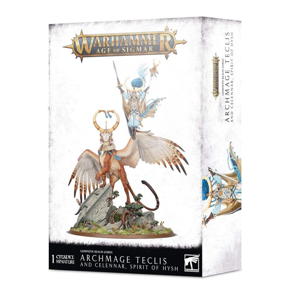 Workshop de jogos em miniatura Warhammer Age of Sigmar Lumineth Realm-Lords Archmage Teclis