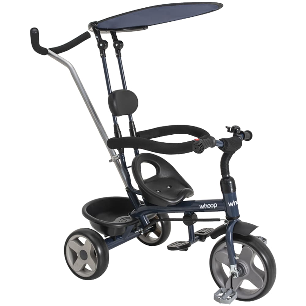Triciclo de passeio com Pedal Grow Azul Marinho Kiddo Whoop