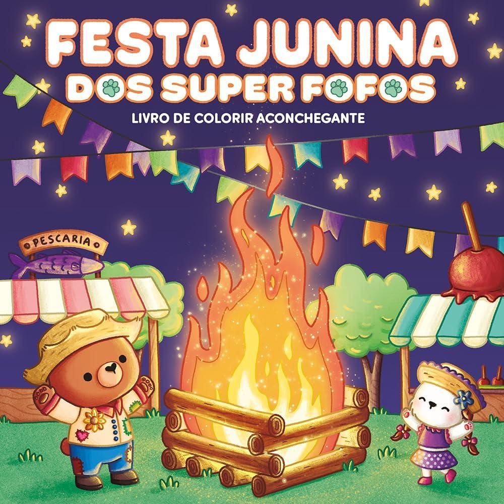 FESTA JUNINA dos Superfofos: Livro de colorir aconchegante (0806)