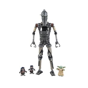 Boneco de ação STAR WARS The Black Series IG-12 e Grogu