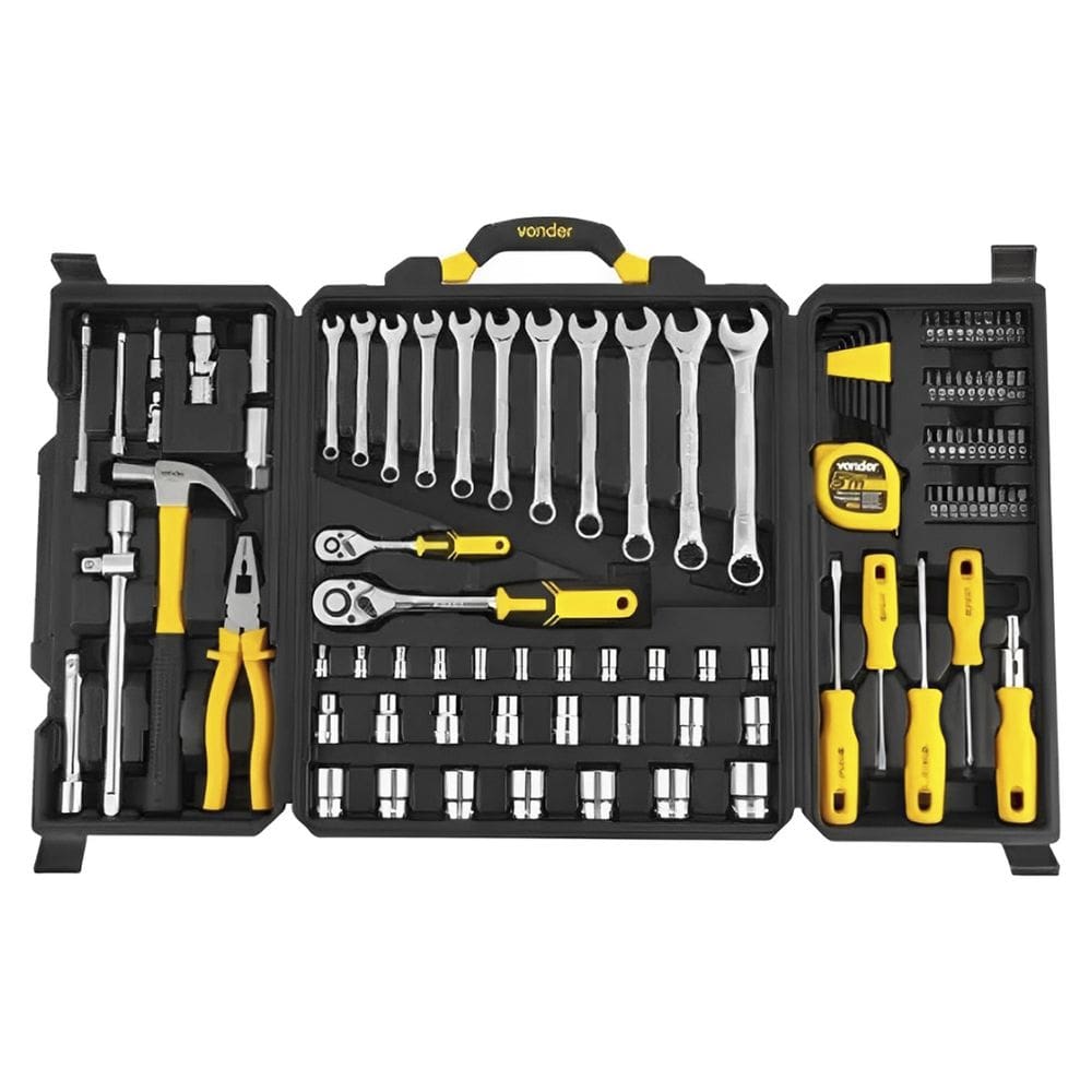 Kit Jogo Ferramentas Completo Profissional Para Mecânico Vonder 110 Peças