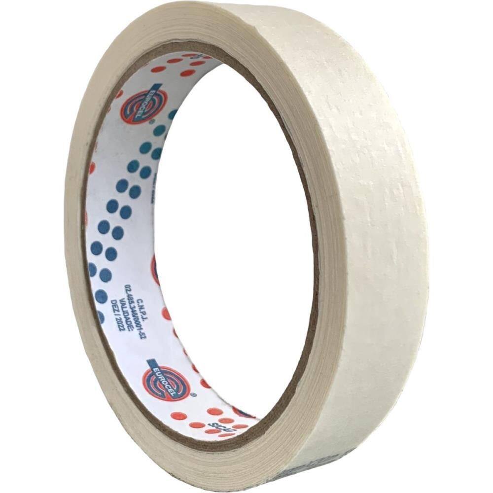 Fita Crepe 19mm x 20m Branca - Eurocel