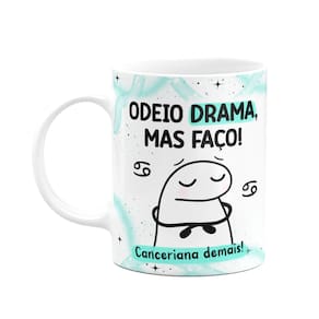 Caneca Flork Signos Câncer - Canceriana demais! 325ml