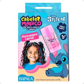 Giz Para Colorir o Cabelo Stitch Cabelos Maluco Rosa Angel