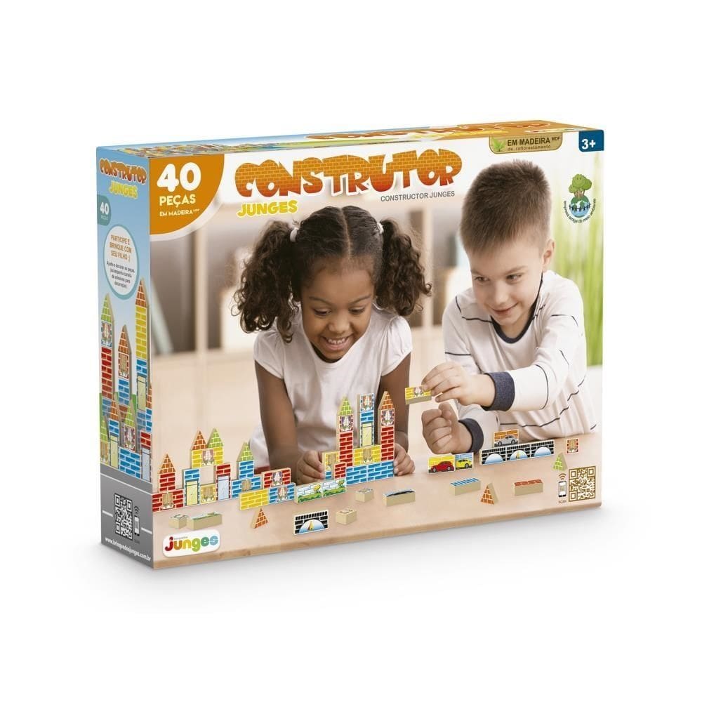 Jogo Construtor 40 Peças - Junges