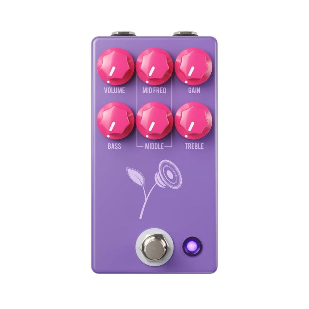 Pedal de distorção JHS Violet Purple para guitarra elétrica
