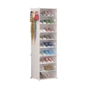 Armario Organizador Grande 9 Prateleiras Multiuso Sapateira Porta Treco Brinquedo Roupa Bota Ajustavel Portatil
