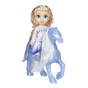 Brinquedo Frozen Disney Elsa Doll Petite Snow Queen com Water Nokk