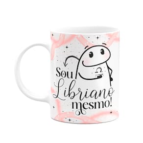 Caneca Flork Signos Libra - Sou Libriano mesmo - 325ml