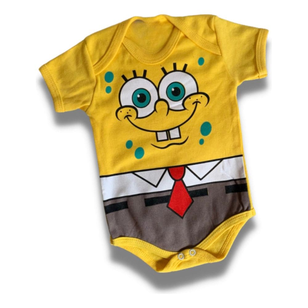 Body Bob Esponja Bebê Fantasia Mesversário