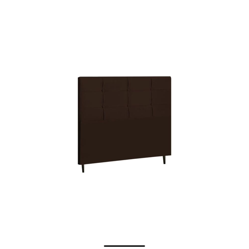 Cabeceira Casal Queen Size 164 Cm Style Marrom para Cama Box Estofada