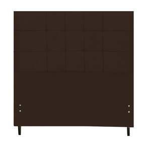 Cabeceira Casal King Size 195 Cm Barcelona Marrom para Cama Box Estofada -