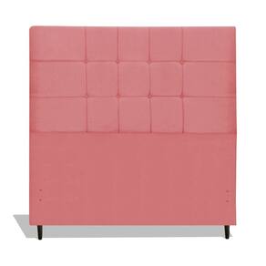 Cabeceira Estofada Box Casal Encosto Para Cama Barcelona 144x126 Rosa