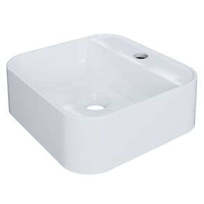 Cuba Pia Para Banheiro Quadrada 32cm Ágata C08 Branco - Mpozenato
