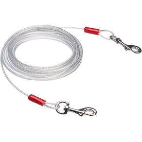 Cabo tie-out Amazon Basics para cães de até 40 kg, 7,6 m, 2 conjuntos