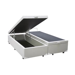 Baú King Bipartido Corino Branco 193x203 Blindado