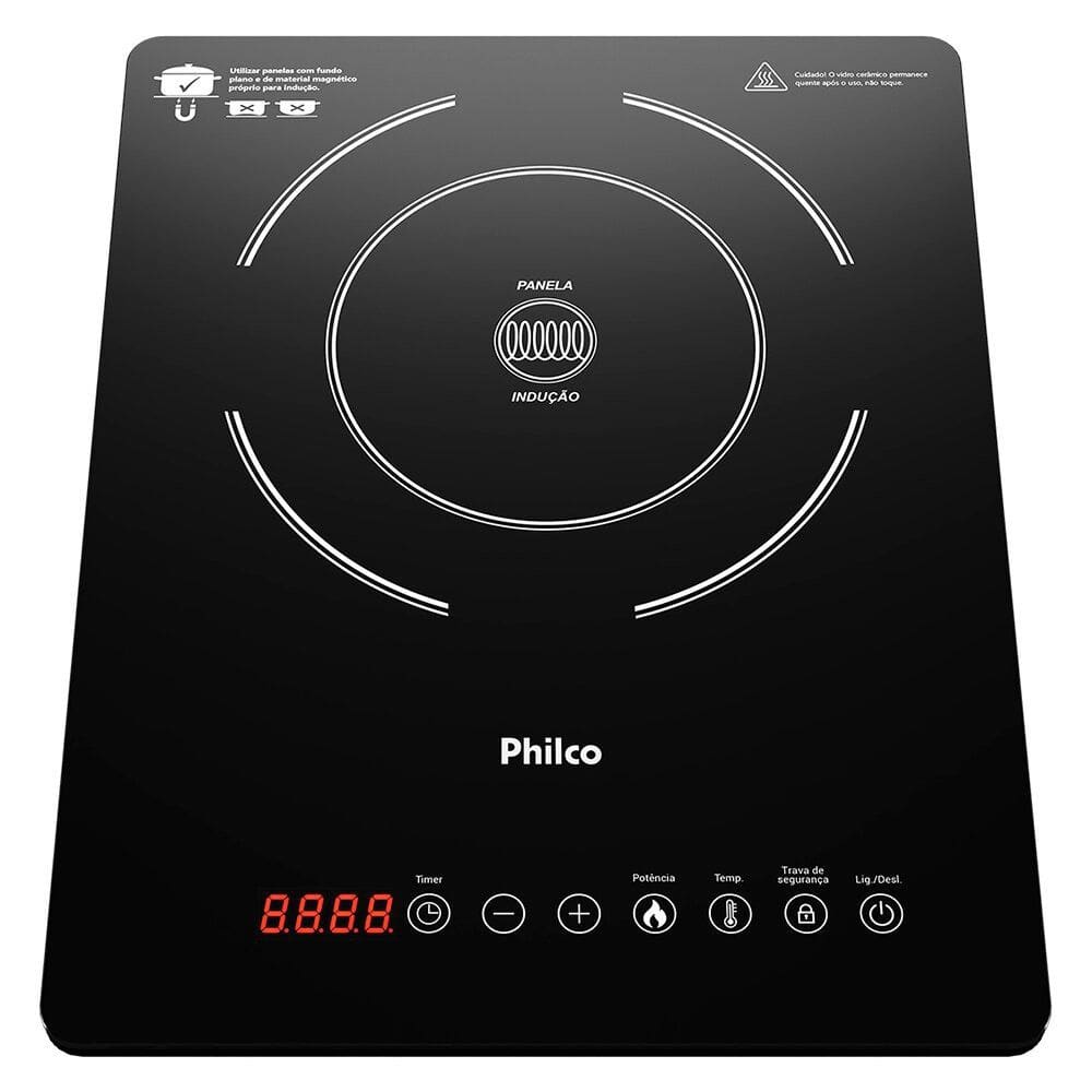 Cooktop de Indução 1 Boca Philco 10 Níveis PCT12P