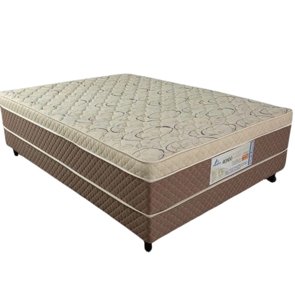 Cama Box Casal D33 Ortopédico Rondoconfort Marrom - Rondomóveis