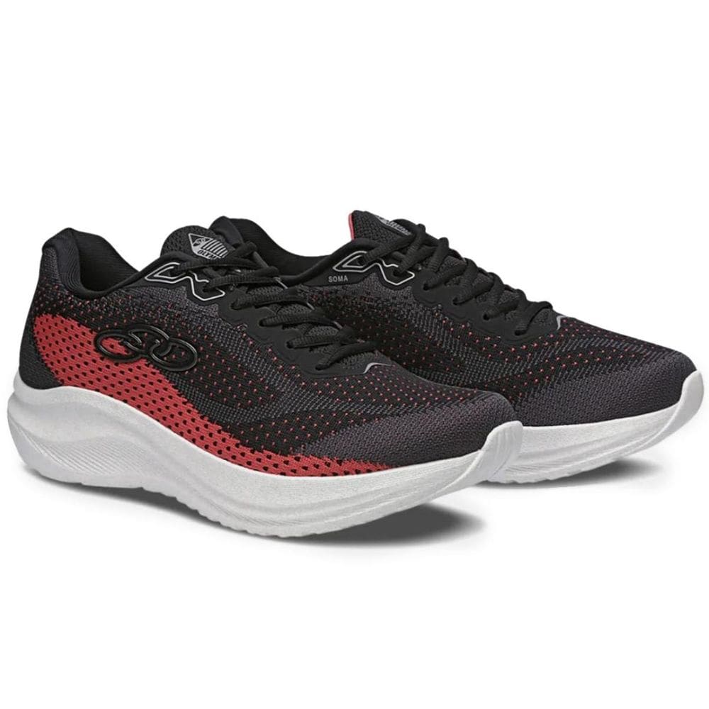 Tênis Olympikus Soma Masculino - Grafite e Vermelho
