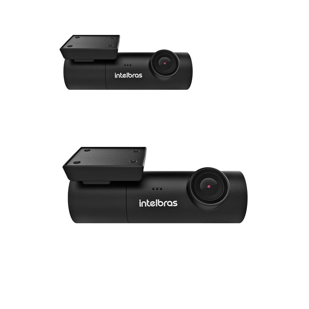 Kit 2 Câmeras Veiculares Smart Full HD DC3102 Intelbras -Preta