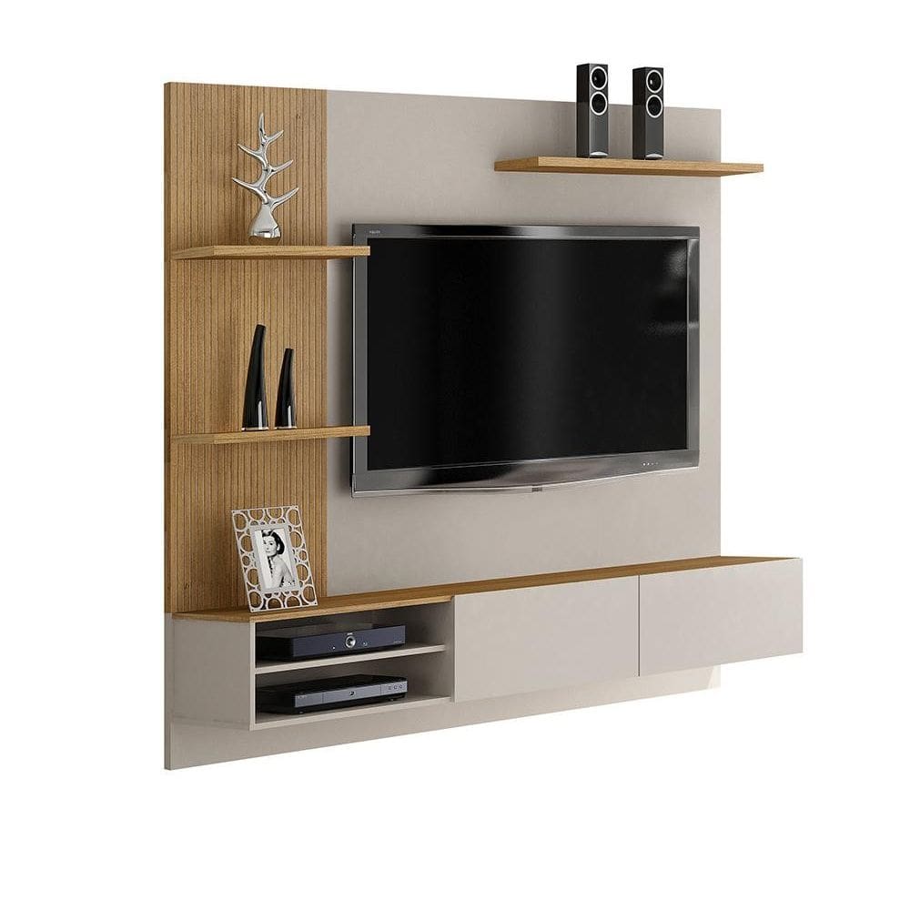 Home Suspenso Para TV Montana Off White/Cinamomo - Valdemóveis