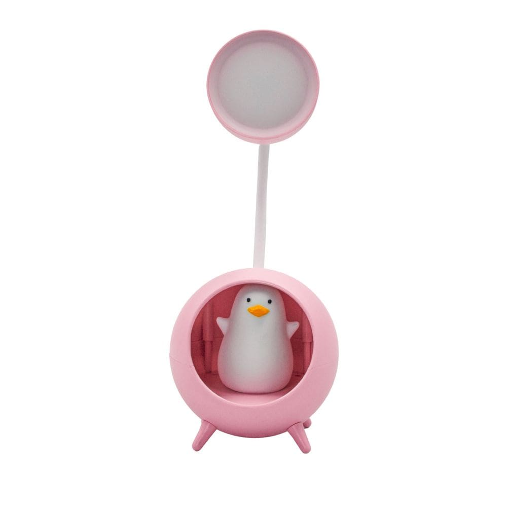 Luminaria Mesa USB Portatil Articulavel Abajur Cor:Rosa