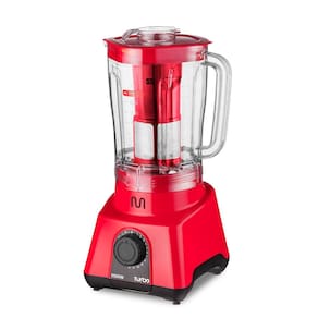 Liquidificador 2,6L Turbo 1100w-127v c/ 12 Velocidades Vermelho Multi Home - LQ1103