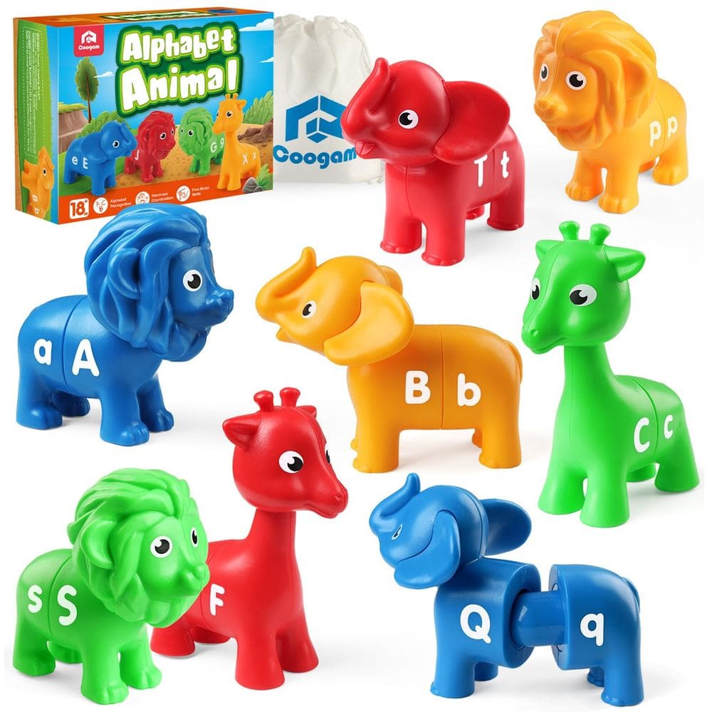 Brinquedo educacional Coogam ABC Letters Matching Game 26 unidades