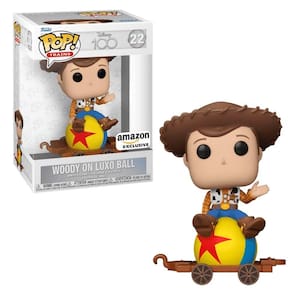 Boneco Funko POP! Disney 100th Woody on Luxo Ball