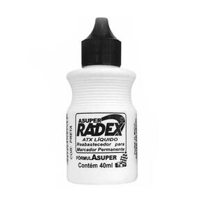 Tinta para Pincel Permanente 40ml Preta - Radex
