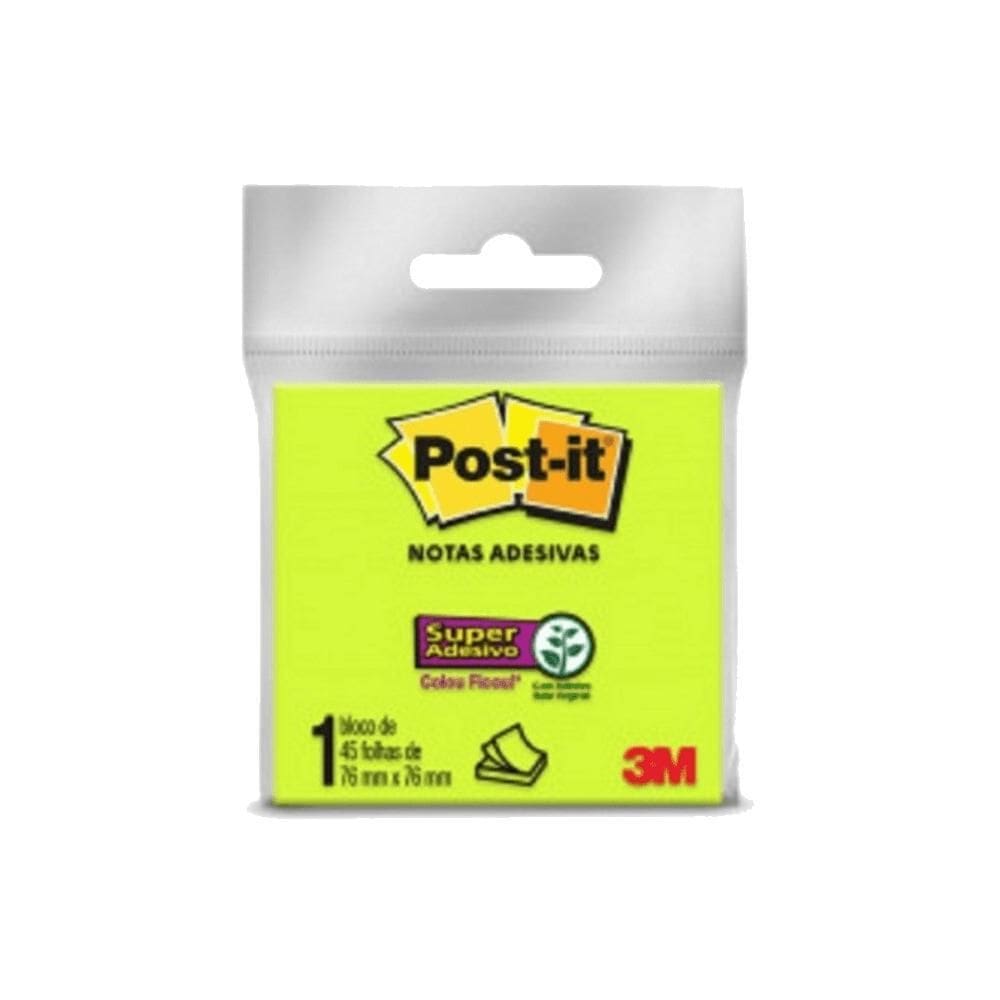 Notas Adesivas 76 X 76Mm 45 Folhas Verde Post-It