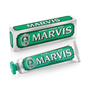 Pasta de dentes Marvis Classic Strong Mint 110 ml (pacote com 1)