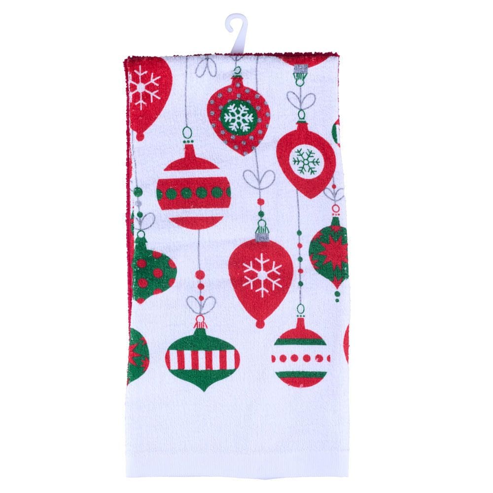 Kit Toalha Prato Noel Cazza Branca