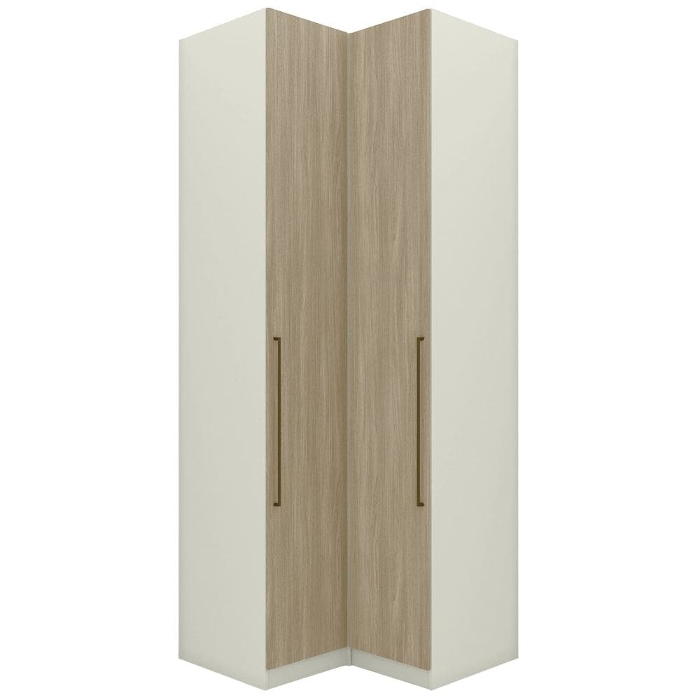Guarda Roupa Modulado 2 Pecas 241x80 cm Seletto Areia Jequitiba Henn