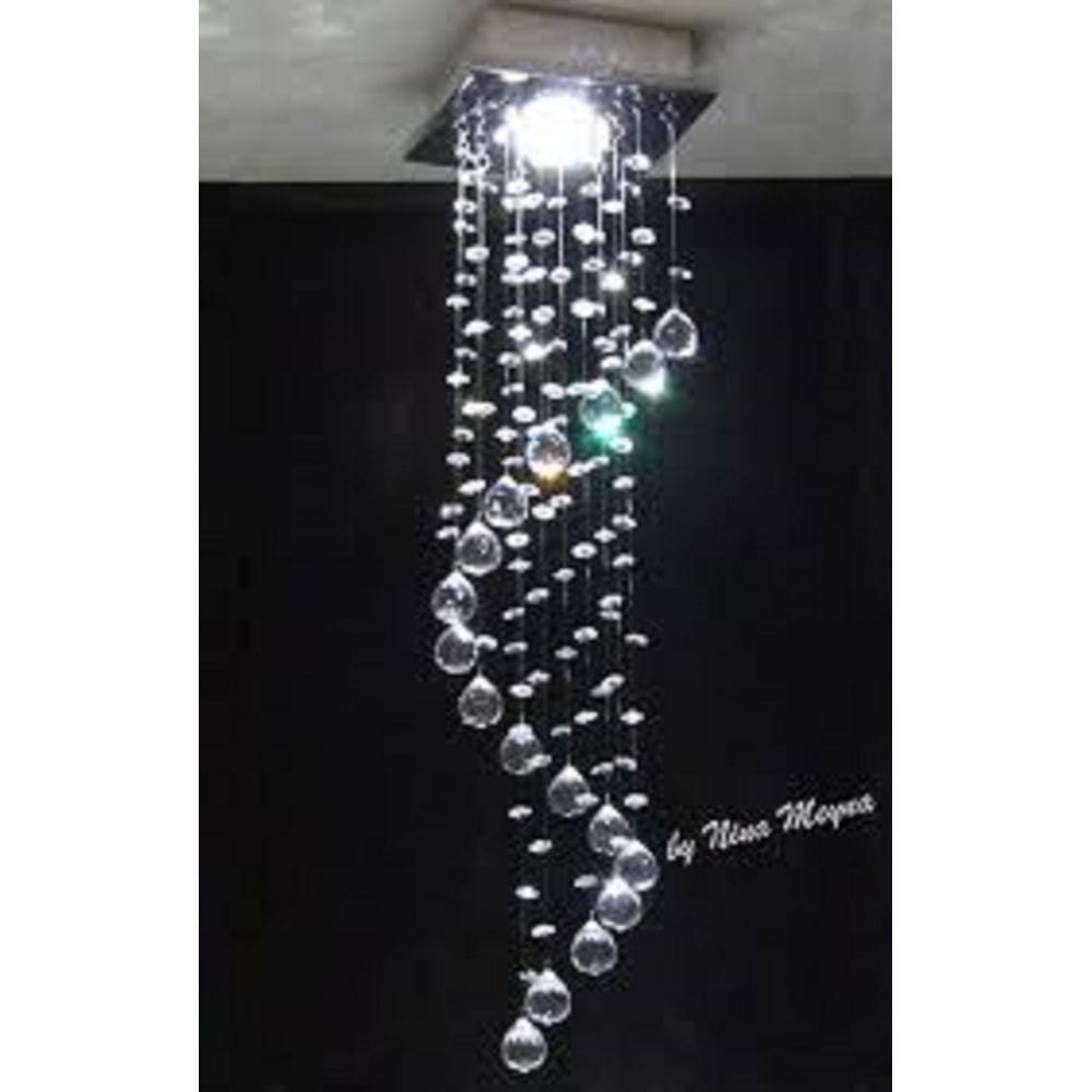 Lustre para cabeceira, sala espiral, corredor Cristal k9 Base 14x14