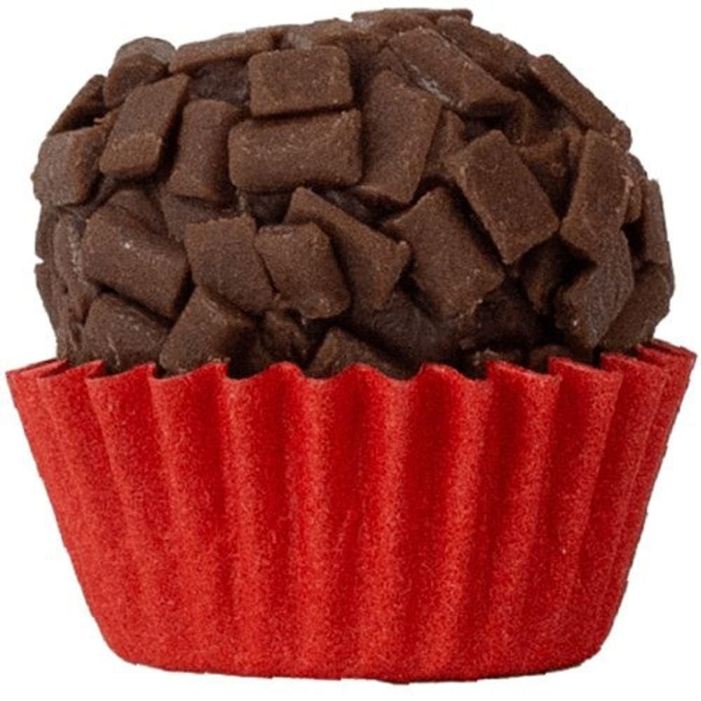Forminha Para Doces Cores Intensas Liso Nº 5 Vermelho - 100 Un