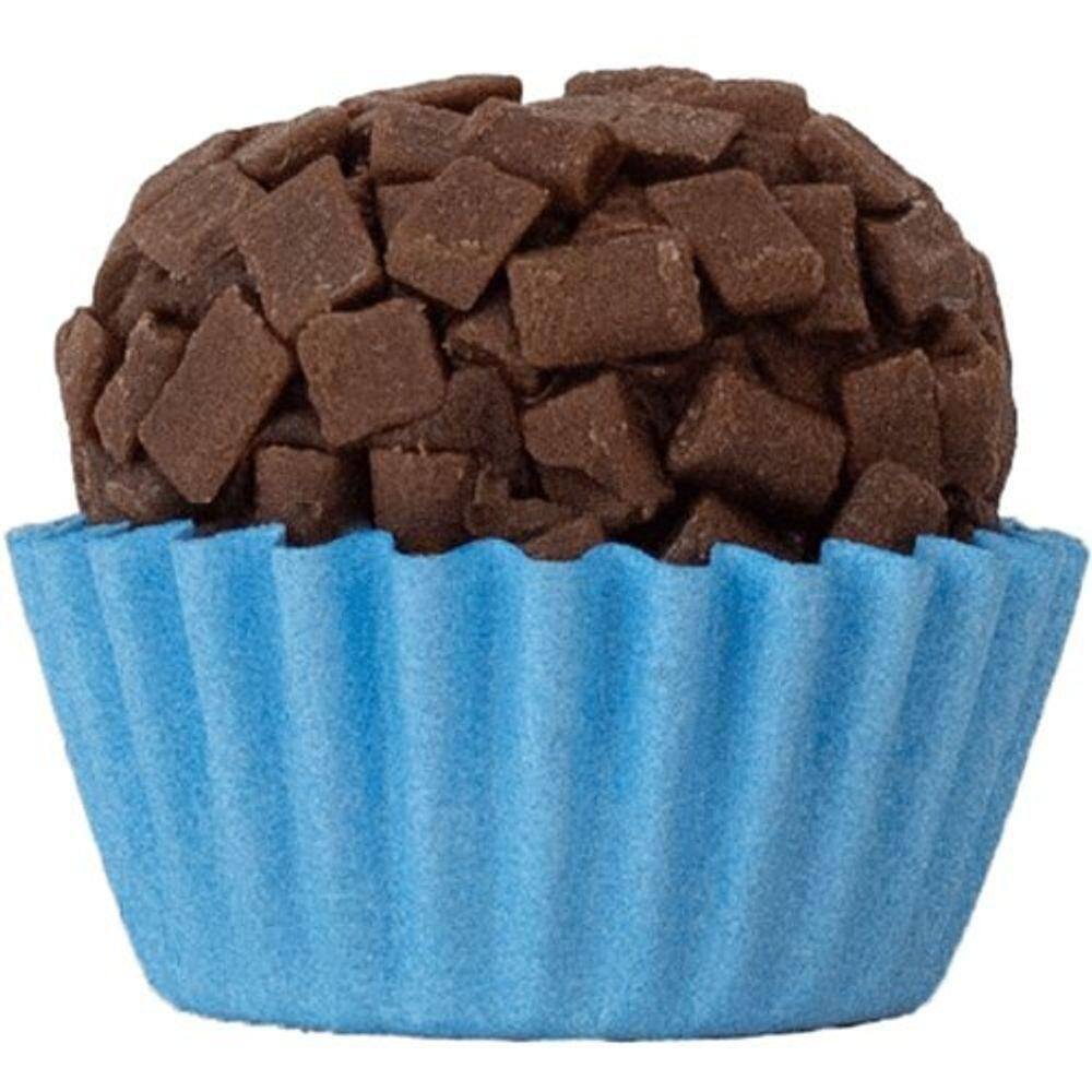 Forminha Para Doces Cores Intensas Liso Nº 5 Azul Bebê - 100 Un