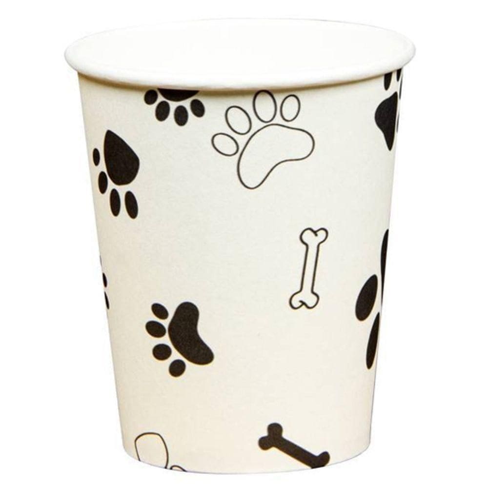 Copo De Papel 270ml Patinhas - 10 Un