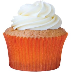 Forminha Para Bolinho Cupcake Liso Nº 0 Laranja - 45 Un