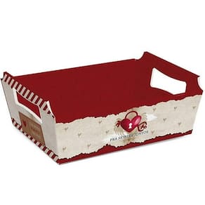 Kit Cesta De Cartão Amor Real P 18x13x7,5cm - 10 Un