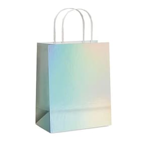 Kit Sacola De Papel Nacarado M 26x19,5x9,5cm - 10 Un