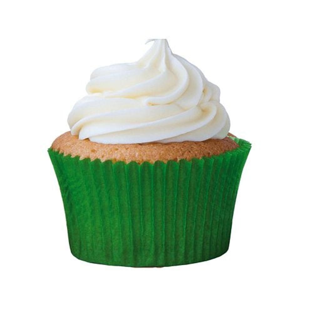 Forminha Para Bolinho Mini Cupcake Liso Nº 2 Verde Bandeira - 45 Un