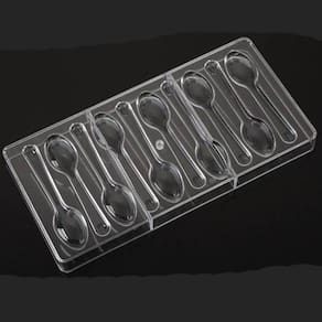 Forma Policarbonato Para Chocolate Molde Colher 10 Cavidades - 1 Un