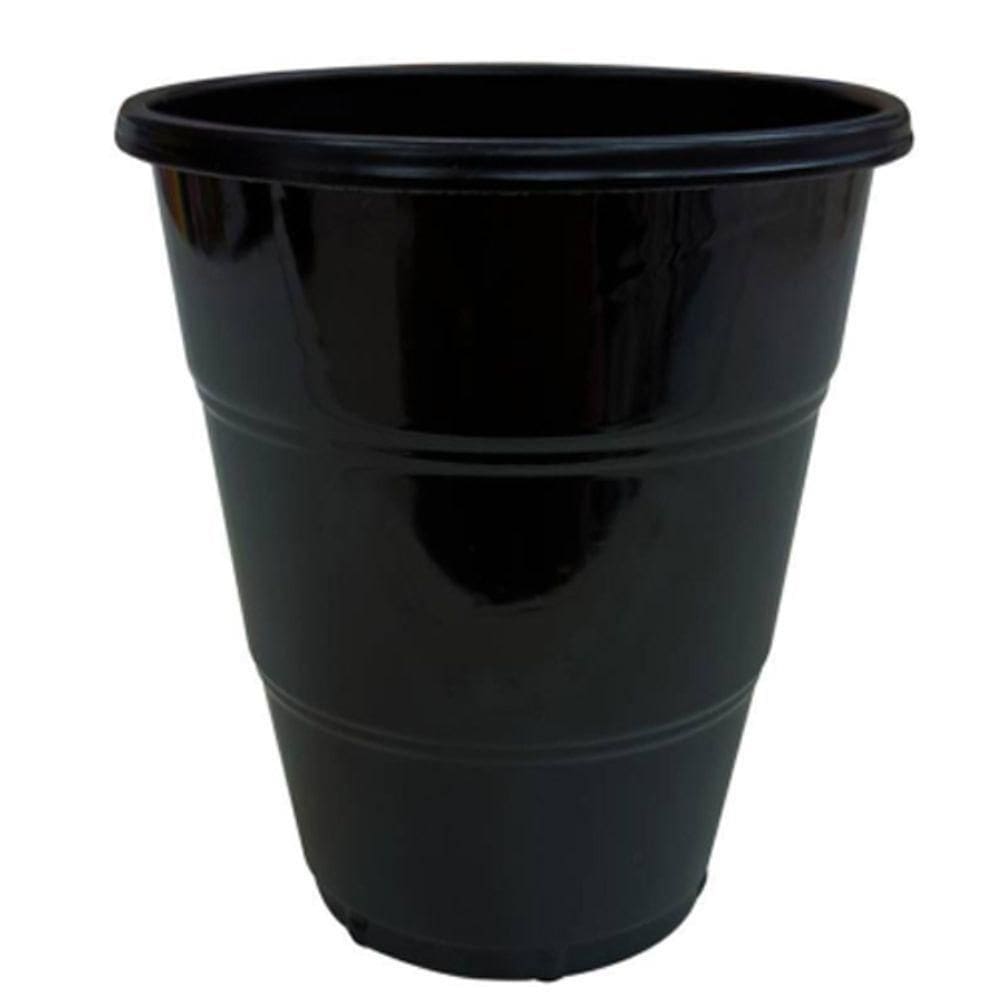Copo Plástico Happy Line 210ml Preto - 8 Un